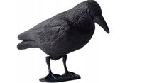 KRUK CZARNY PTAK SZTUCZNY ODSTRASZACZ PTAKÓW GOŁĘBI SZPAKÓW 38 CM BALKON XL