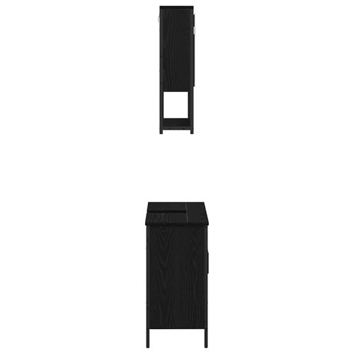 Zestaw mebli łazienkowych 2 pcs Czarny 60 x 30 x 60 cm na Arena.pl