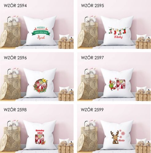 Poduszka z nadrukiem PREZENT ŚWIĄTA MIKOŁAJ na Arena.pl