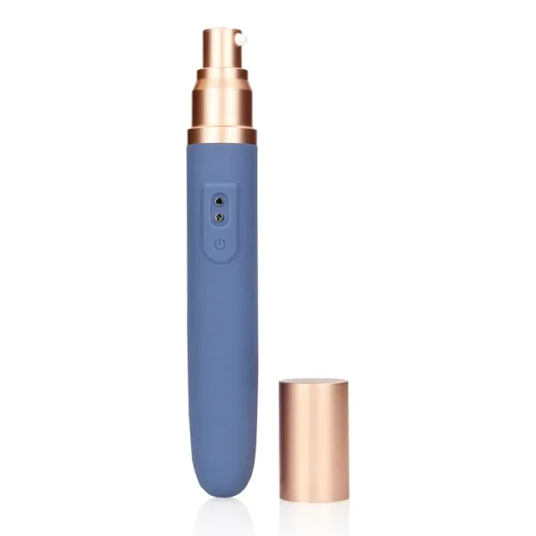 Travel Vibrator with Lube Compartment and Pump zdjęcie 1