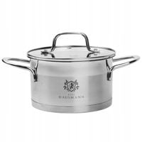 GARNEK ZE STALI NIERDZEWNEJ 7,6L 26CM INDUKCJA GAZ PREMIUM 18/10 TYTAN