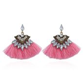 Kolczyki Chwosty Różowy K867R