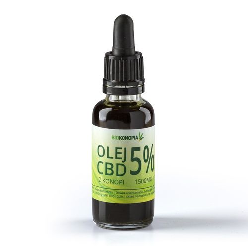 OLEJ KONOPNY CBD 5% 30ml Biokonopia na Arena.pl