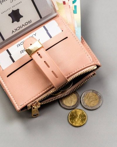 portfel damski ze skóry ekologicznej z wkładką na karty - 4u cavaldi na Arena.pl