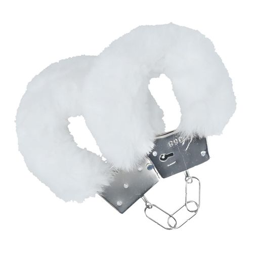 classic fluffy handcuffs - white na Arena.pl