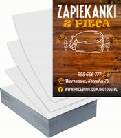 Ulotki A6 reklamowe firmowe 5000szt projekt w cenie ZAPIEKANKI Z PIECA