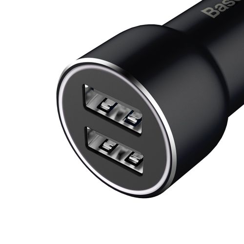 Ładowarka Samochodowa 2xUSB Baseus FastCharge 3.4A czarna na Arena.pl