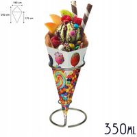 Rożki na Bubble Waffle gofry bąbelkowe Rożek do gofrów 350 ml - 100 sztuk