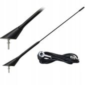 ANTENA SAMOCHODOWA DACHOWA MASZT 45CM FM AM WTYK PL M5 KABEL 3,7M