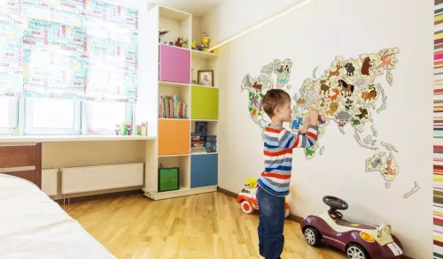 Mapa świata z elementami w kształcie zwierząt XL na Arena.pl