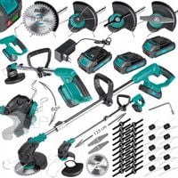 Podkaszarka AKUMULATOROWA Kosa WYKASZARKA tarcza NOŻE żyłki 2AKU