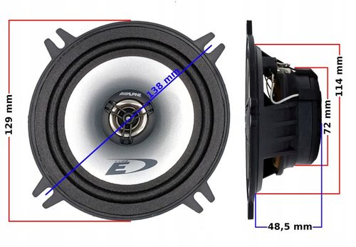 Głośniki samochodowe ALPINE SXE-1325S 13 cm 130 mm 200W dwudrożne na Arena.pl