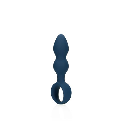 teardrop shaped anal plug   medium   baltic blue na Arena.pl