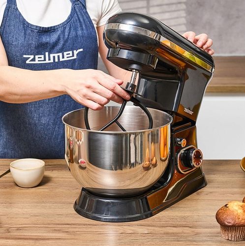 Robot planetarny Zelmer ZKR1355 1200W 6 prędkości 2 misy Smart mix Czarny na Arena.pl
