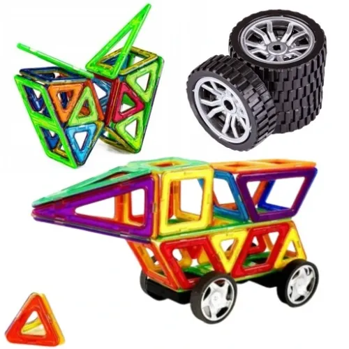 KLOCKI MAGNETYCZNE KONSTRUKCYJNE DUŻE PANELE 3D na Arena.pl