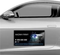 MAGNES NA SAMOCHÓD MATA MAGNETYCZNA REKLAMOWA 60X30 cm motraż monitoringu