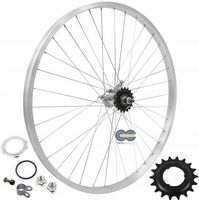 Koło rowerowe kompletne Tylne Tył TORPEDO 24 cale Aluminium piasta Polskie