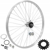 Koło rowerowe kompletne Tylne Tył TORPEDO 24 cale Aluminium piasta Polskie