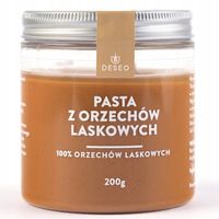 PASTA Z ORZECHÓW LASKOWYCH 100% DESEO 200 G MASŁO KREM ORZECH LASKOWY