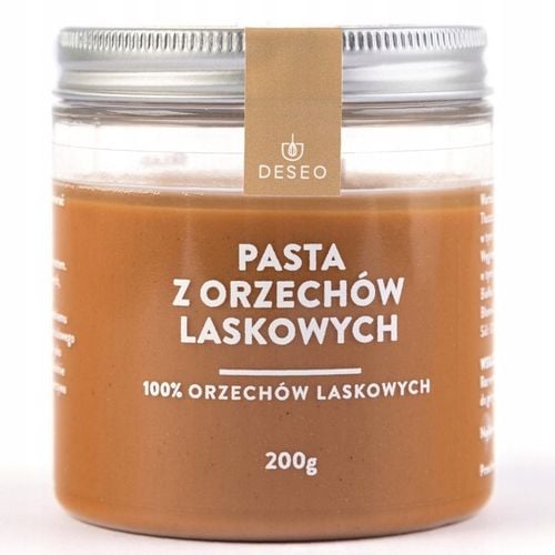 PASTA Z ORZECHÓW LASKOWYCH 100% DESEO 200 G MASŁO KREM ORZECH LASKOWY na Arena.pl