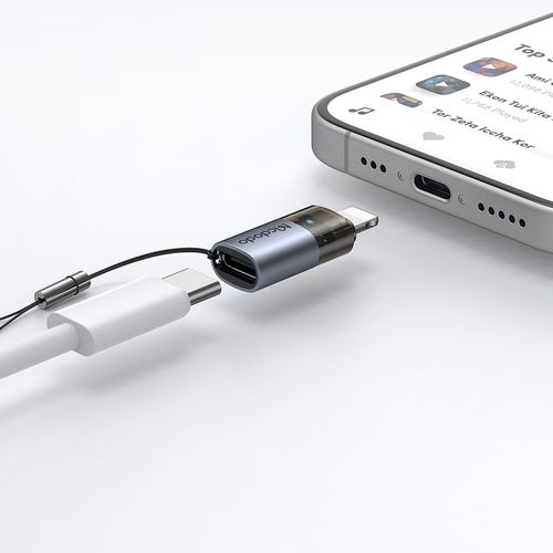 mcdodo adapter przejściówka usb-c usb typ c do lightning iphone 13 14 led na Arena.pl