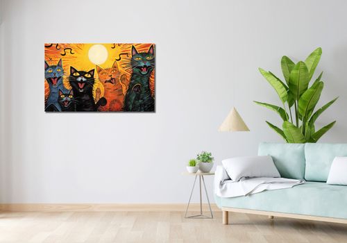 Obraz 100x60cm Kocie Koncertowanie na Arena.pl