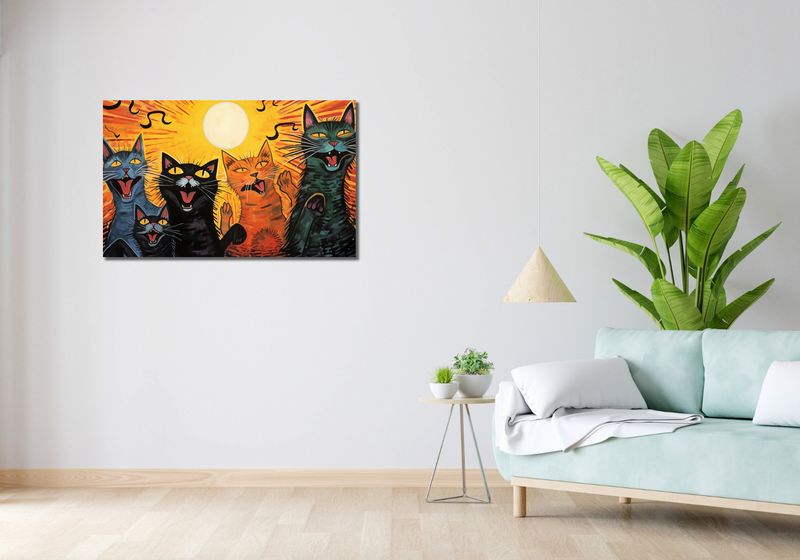 Obraz 100x60cm Kocie Koncertowanie zdjęcie 2