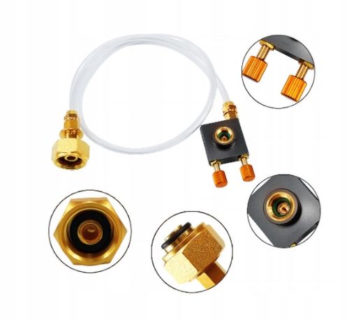 ADAPTER DO NAPEŁNIANIA BUTLI GAZOWEJ KARTUSZY WĄŻ 70CM na Arena.pl