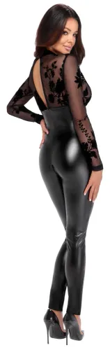 noir handmade kombinezon czarny xl z tiulowym topem power wetlook na Arena.pl