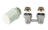 2X ZESTAW TERMOSTATYCZNY DO GRZEJNIKA GŁOWICA ZAWÓR HONEYWELL KĄTOWY
