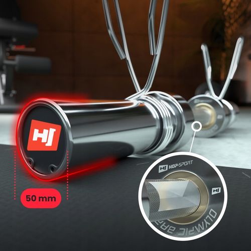 Gryf olimpijski prosty do sztangi pełny odlew ze stali 220cm 320kg zaciski na Arena.pl