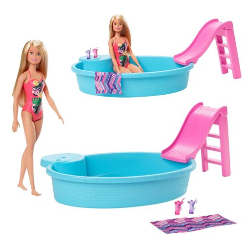 Barbie Zestaw Lalka + basen na Arena.pl