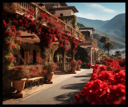 Plakat 60x50cm Czerwona Idylla na Arena.pl