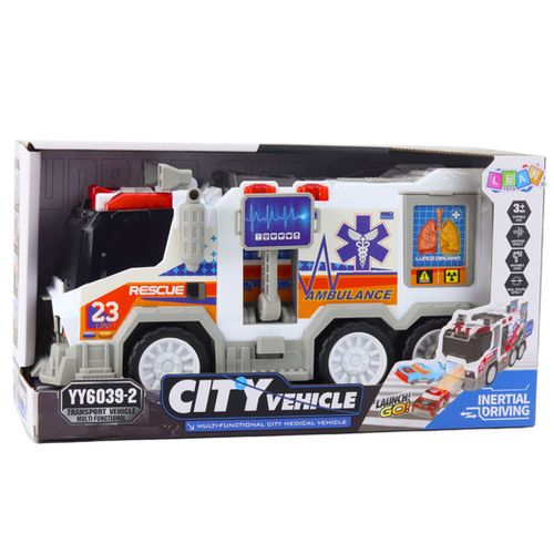 IDEALNA DLA MAŁYCH RATOWNIKÓW  KARETKA Z NAPĘDEM ŚWIATŁA na Arena.pl