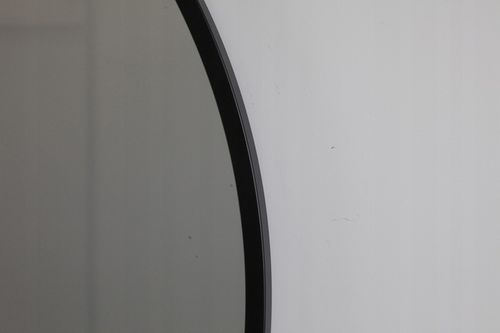 LUSTRO OKRĄGŁE CZARNE LOFT 80 CM na Arena.pl