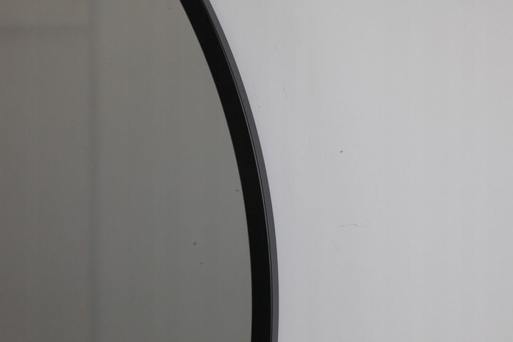 LUSTRO OKRĄGŁE CZARNE LOFT 80 CM zdjęcie 2