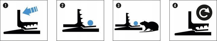 5x SILNA ŁAPKA PUŁAPKA NA SZCZURY I MYSZY GILOTYNA DUŻA SIŁA MECHANIZMU zdjęcie 3