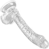MIĘCIUTKI DONG - DILDO ŻELOWE - PENIS Z JĄDRAMI PRZEŹROCZYSTY