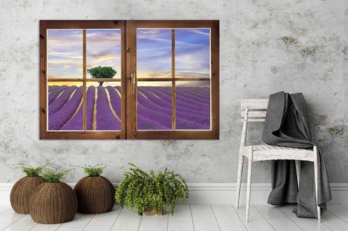 Deco Panel, Okno - pole lawendy 60x40 na Arena.pl