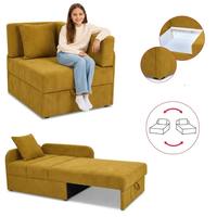 Łóżko dziecięce sofa kanapa rozkładana poj żółty sztruks Denis Family meble
