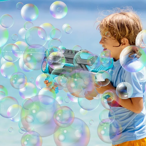 pistolet na bańki i wodę elektryczny automatyczny karabin wodny 2w1 na Arena.pl