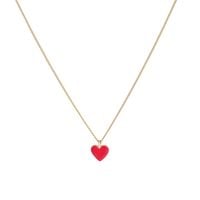 naszyjnik serce z emalią (c22/zim/45au)