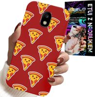 ETUI DO SAMSUNG GALAXY J5 2017 - WZÓR Z WESOŁĄ PIZZĄ NA CZERWONYM TLE