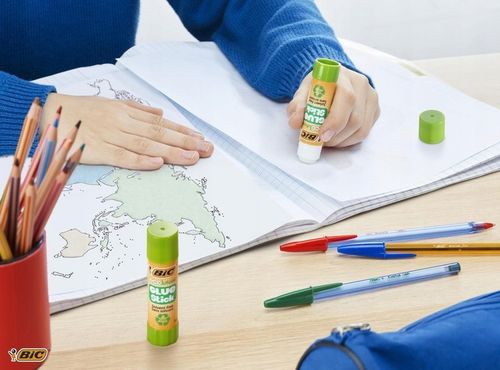 BIC ECO GLUE STICK KLEJ W SZTYFCIE MOCNY SZKOLNY BIUROWY 8g ZESTAW x30 na Arena.pl