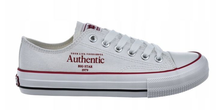 Trampki damskie Big Star NN274235 białe materiałowe wygodne casual zdjęcie 4