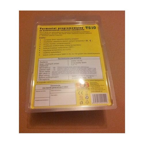 TERMOSTAT REGULATOR TEMPERATURY DO GNIAZDKA TS10 na Arena.pl