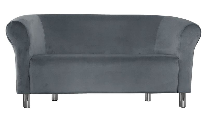 Sofa Milo BL14 szary nogi chrom zdjęcie 1
