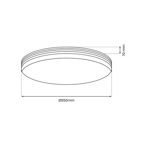 Plafon SIENA 72W LED Ø550 mm + pilot na Arena.pl