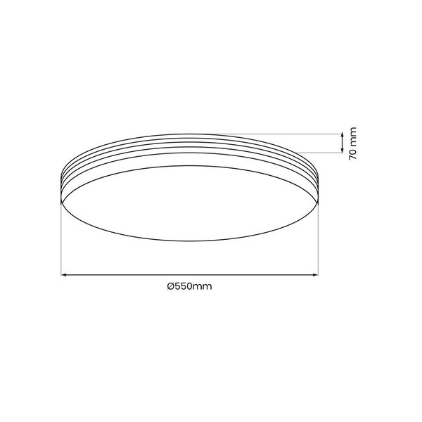 Plafon SIENA 72W LED Ø550 mm + pilot zdjęcie 7