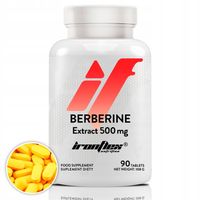 IRONFLEX BERBERYNA 500mg BERBERYS 90 tabs MOCNY EKSTRAKT NA ODCHUDZENIE
